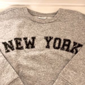 Cute New York cropped sweatshirt